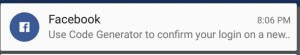FB Code Generator Notification