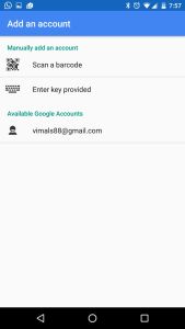 Google Authenticator Barcode